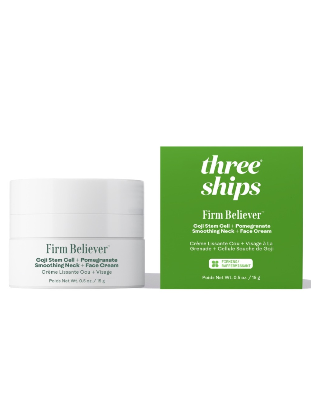 Three Ships Firm Believer Pomegranate + Goji Stem Cell Smoothing Neck Face Cream